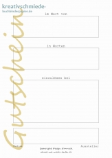 Postkarte Gutschein, Flowers