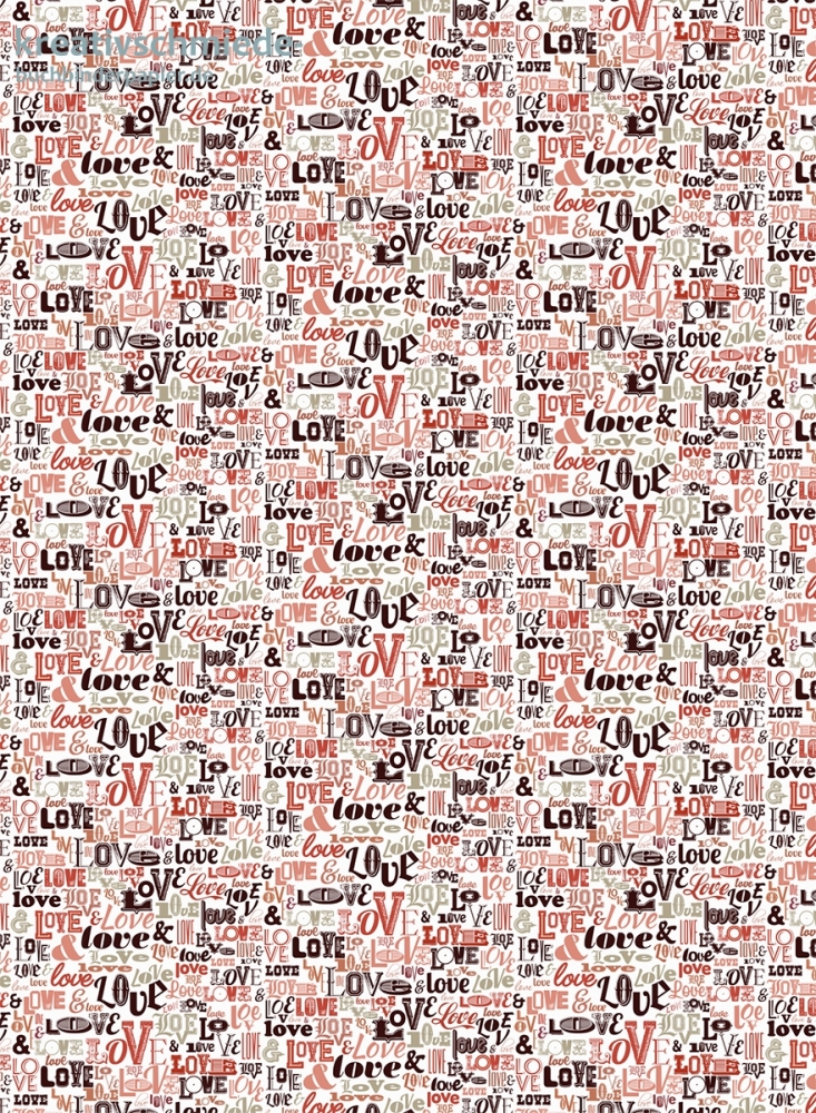 Geschenkpapier Love