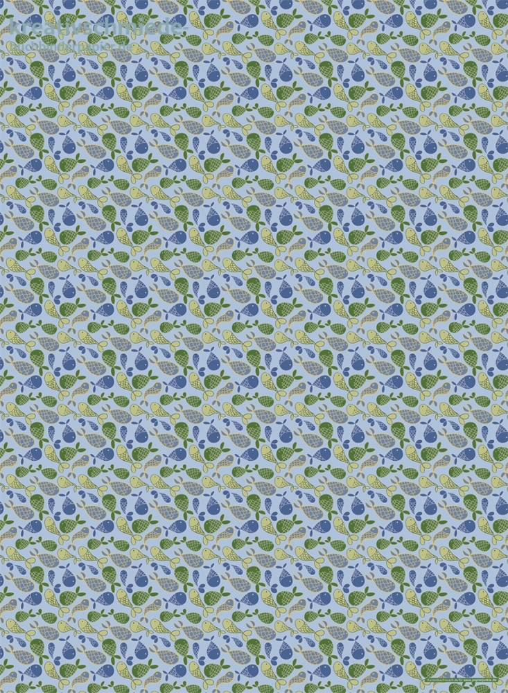 Geschenkpapier Fischgewimmel