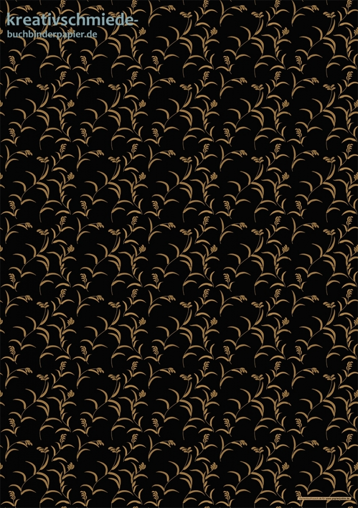 Geschenkpapier Schilf, schwarz