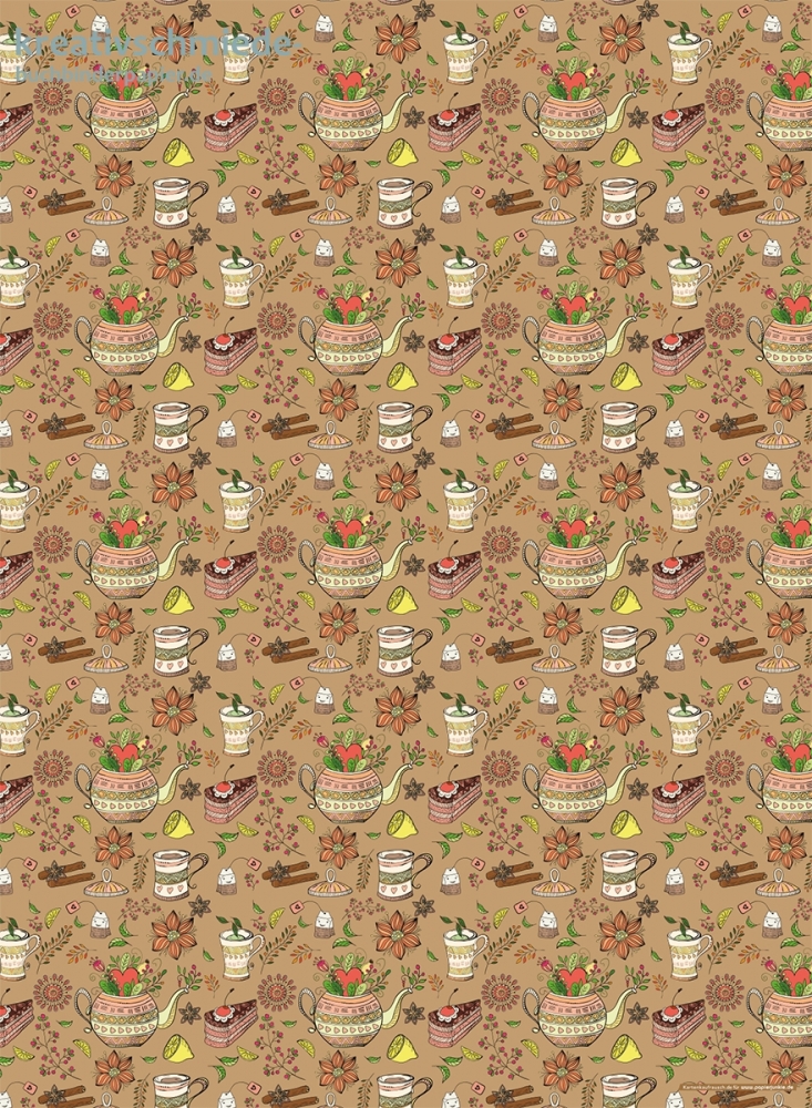 Geschenkpapier Kaffeekrnzchen
