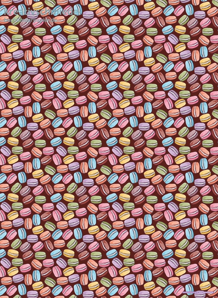 Geschenkpapier Macarons