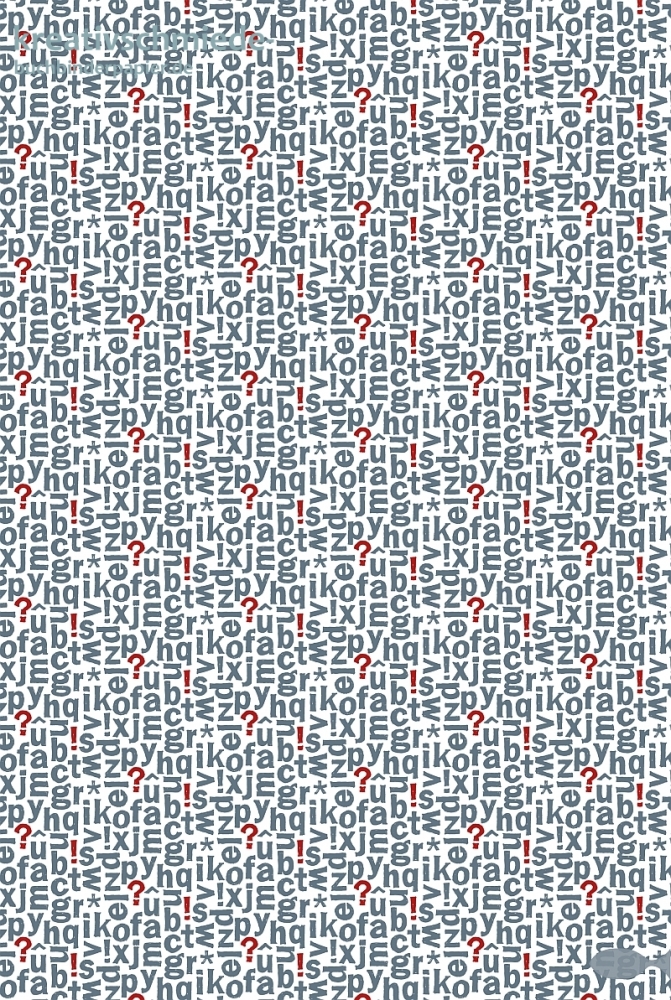Geschenkpapier Kleinbuchstaben