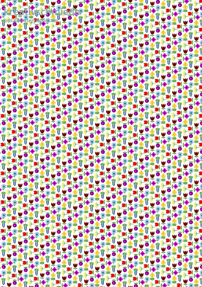 Geschenkpapier Bunte Blmchen (F*)