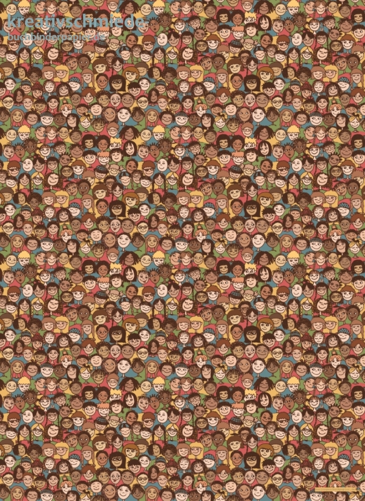 Geschenkpapier Kinderschar