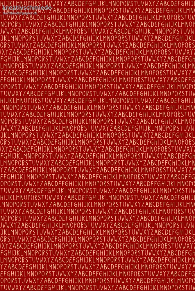 Geschenkpapier Buchstaben auf Rot