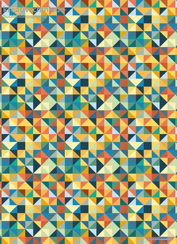 Geschenkpapier Retro, Dreiecke