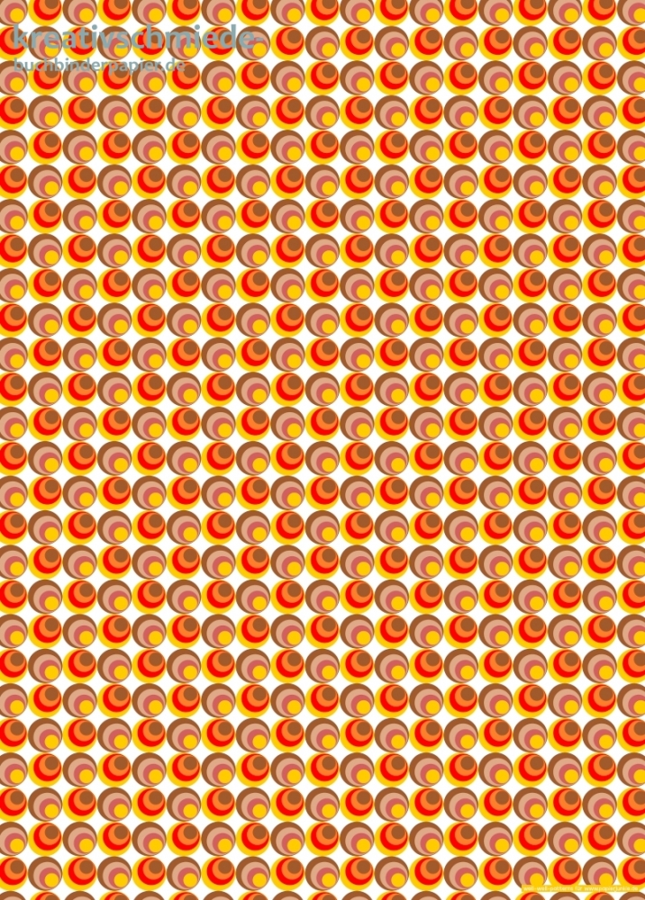 Geschenkpapier 70er Kreise, bunt