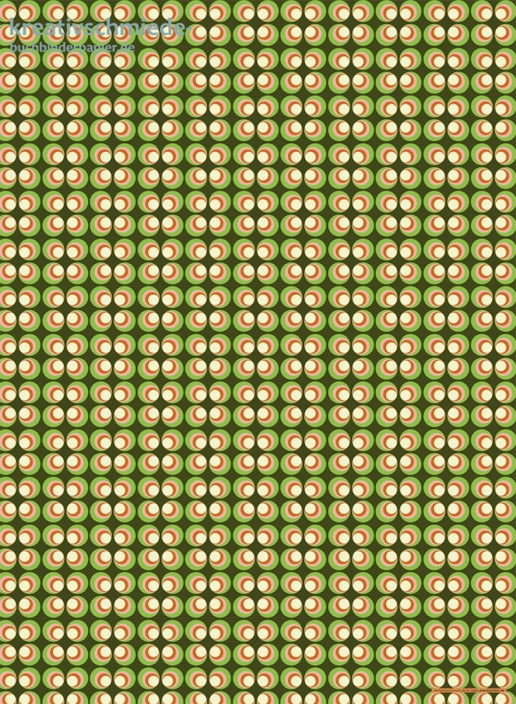 Geschenkpapier Retro-Spots, grn