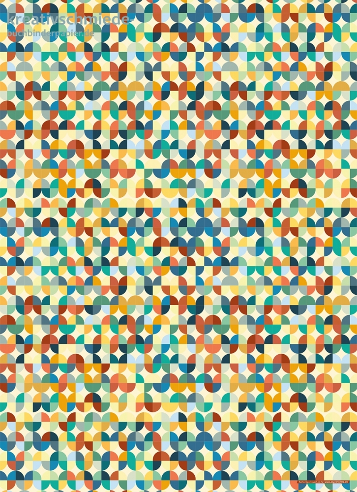 Geschenkpapier Retro-Wellen