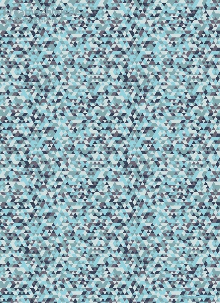 Geschenkpapier Pixel-Mosaik, blau