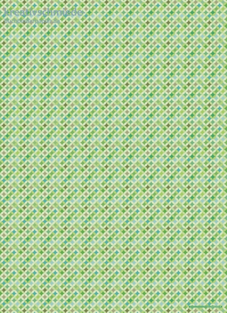 Geschenkpapier Mosaik-Raute, grn