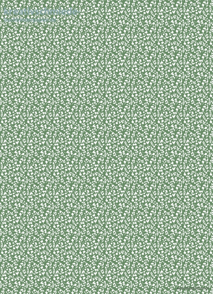 Geschenkpapier Blumenranken auf Grn