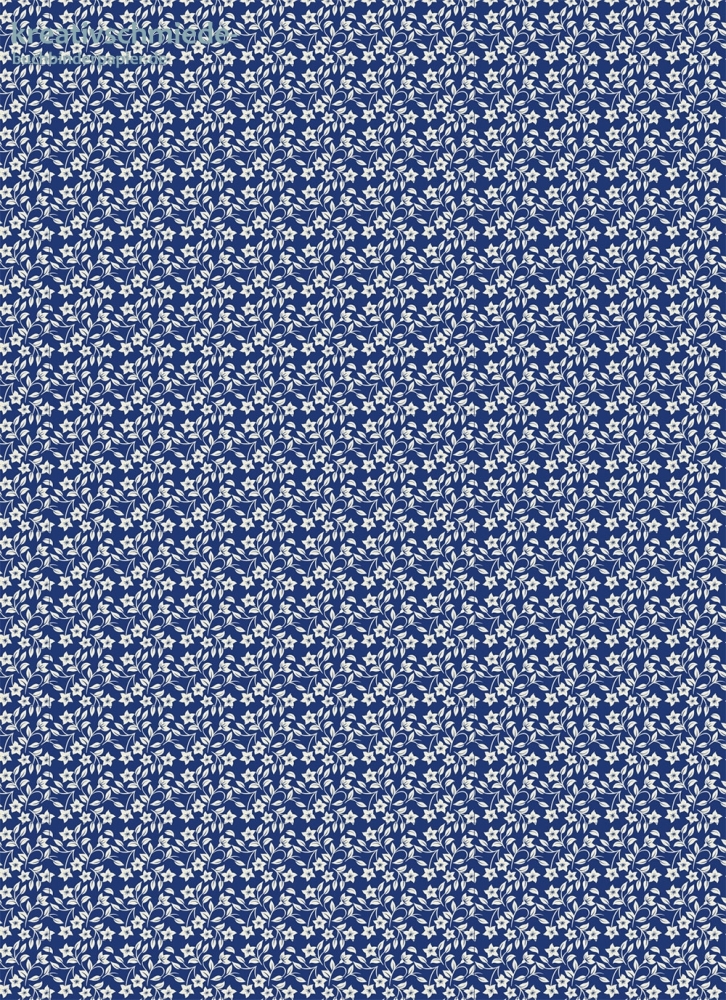 Geschenkpapier Blmchen auf Blau