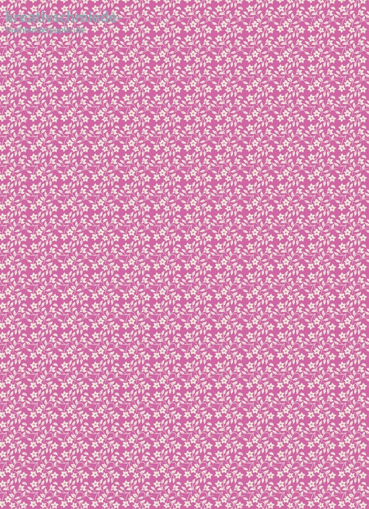 Geschenkpapier Blmchen auf Pink