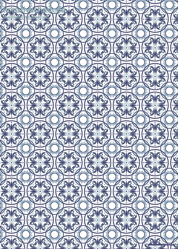 Geschenkpapier Azulejos Dekor