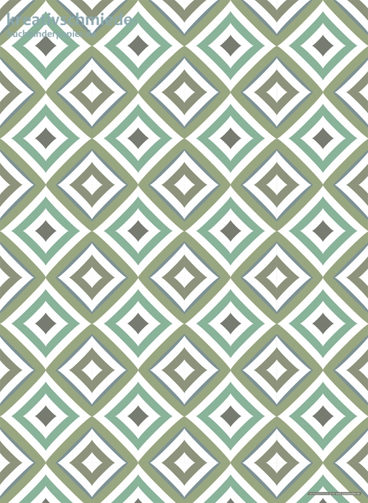 Geschenkpapier Diamonds, grn