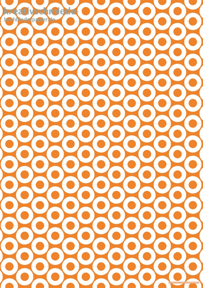 Geschenkpapier Donuts auf Orange