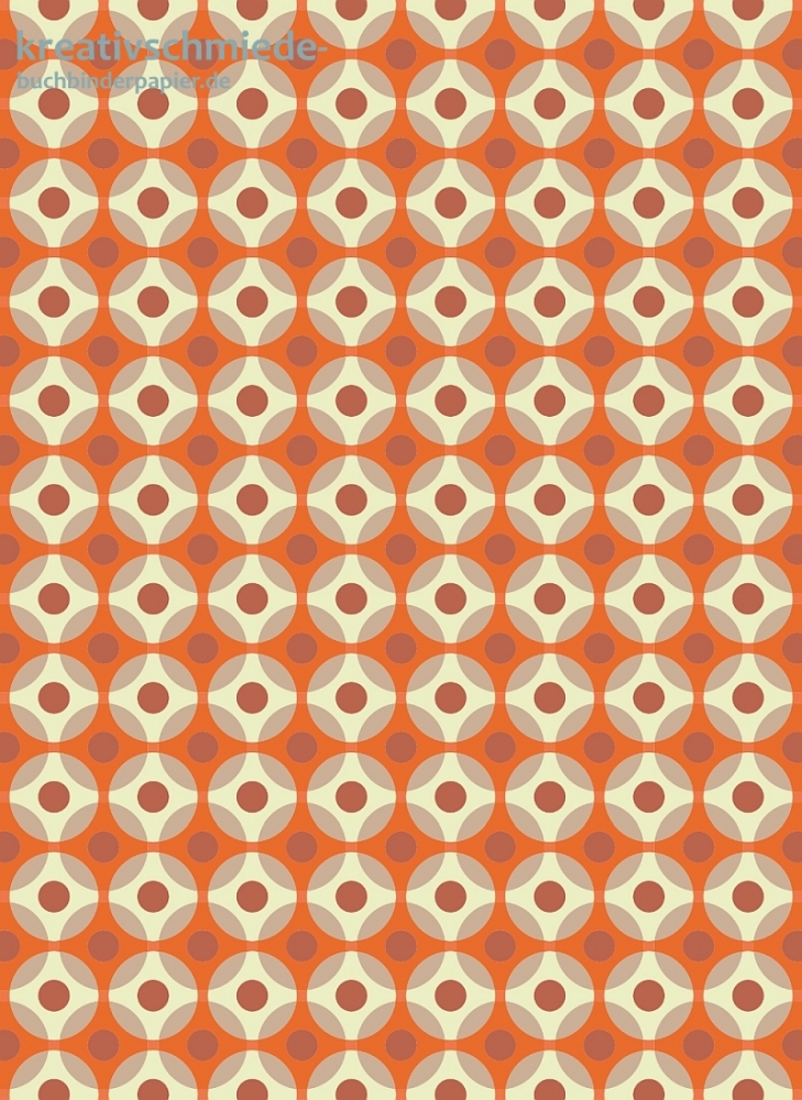 Geschenkpapier Flower Dots, orange