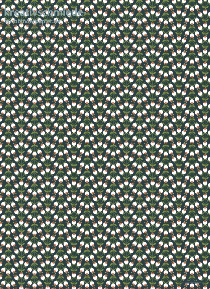 Geschenkpapier Kugelblume, wei