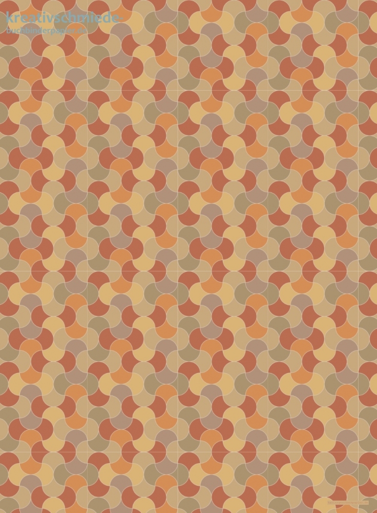 Geschenkpapier Herbst Mosaik