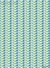 Geschenkpapier Schwimmende Fische, grn/wei