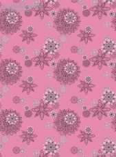 Geschenkpapier Blten auf Rosa (R*)