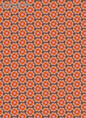 Geschenkpapier Retro-Blte, lila/rot