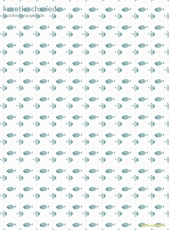 Geschenkpapier Schwimmende Fische in Reihen