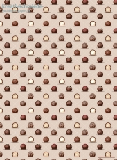 Geschenkpapier Pralinen, Trffel