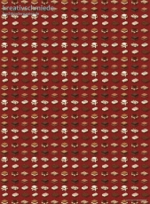 Geschenkpapier Pralinen auf Rot (R*)