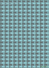 Geschenkpapier Fischmosaik, trkis/blau