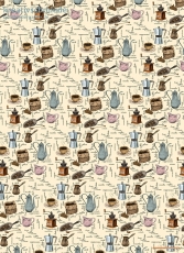 Geschenkpapier Kaffeehaus
