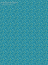 Geschenkpapier Zweige auf Blau