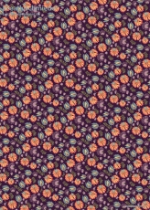 Geschenkpapier Blumen und Blten auf Violett