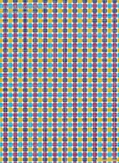 Geschenkpapier Karos + Linien schmal, blau/rot