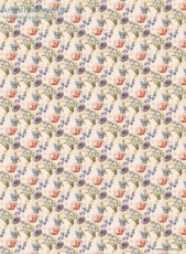 Geschenkpapier Blumen & Musik, Venezianisch