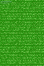 Geschenkpapier Buchstaben auf Grn