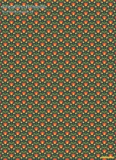 Geschenkpapier Blhende Retroblumen