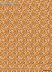 Geschenkpapier 70er Wolken, orange