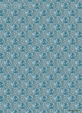Geschenkpapier 70er Wolken, blau