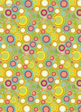 Geschenkpapier Hello Seventies, grn