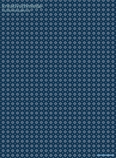 Geschenkpapier SternBlumen-Muster, blau