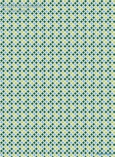 Geschenkpapier Retro Muster, grn/blau