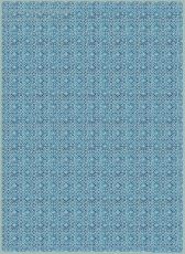 Geschenkpapier Fliesen, Blumen blau/trkis
