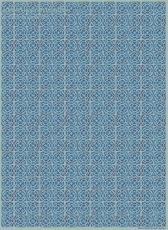 Geschenkpapier Fliesen, Blte blau/trkis