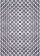 Geschenkpapier Blumenornament, blau/wei