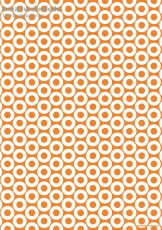 Geschenkpapier Donuts auf Orange (R*)