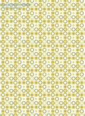 Geschenkpapier Retro-Ringe, Grn auf Hellblau