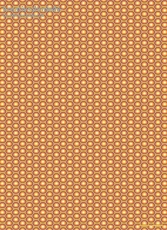 Geschenkpapier Farbkreise auf Braun